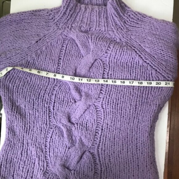 Deane &White Vintage Y2K Hand Knit Cable Chunky Sweater Wool Coastal Fisherman L - Picture 15 of 16